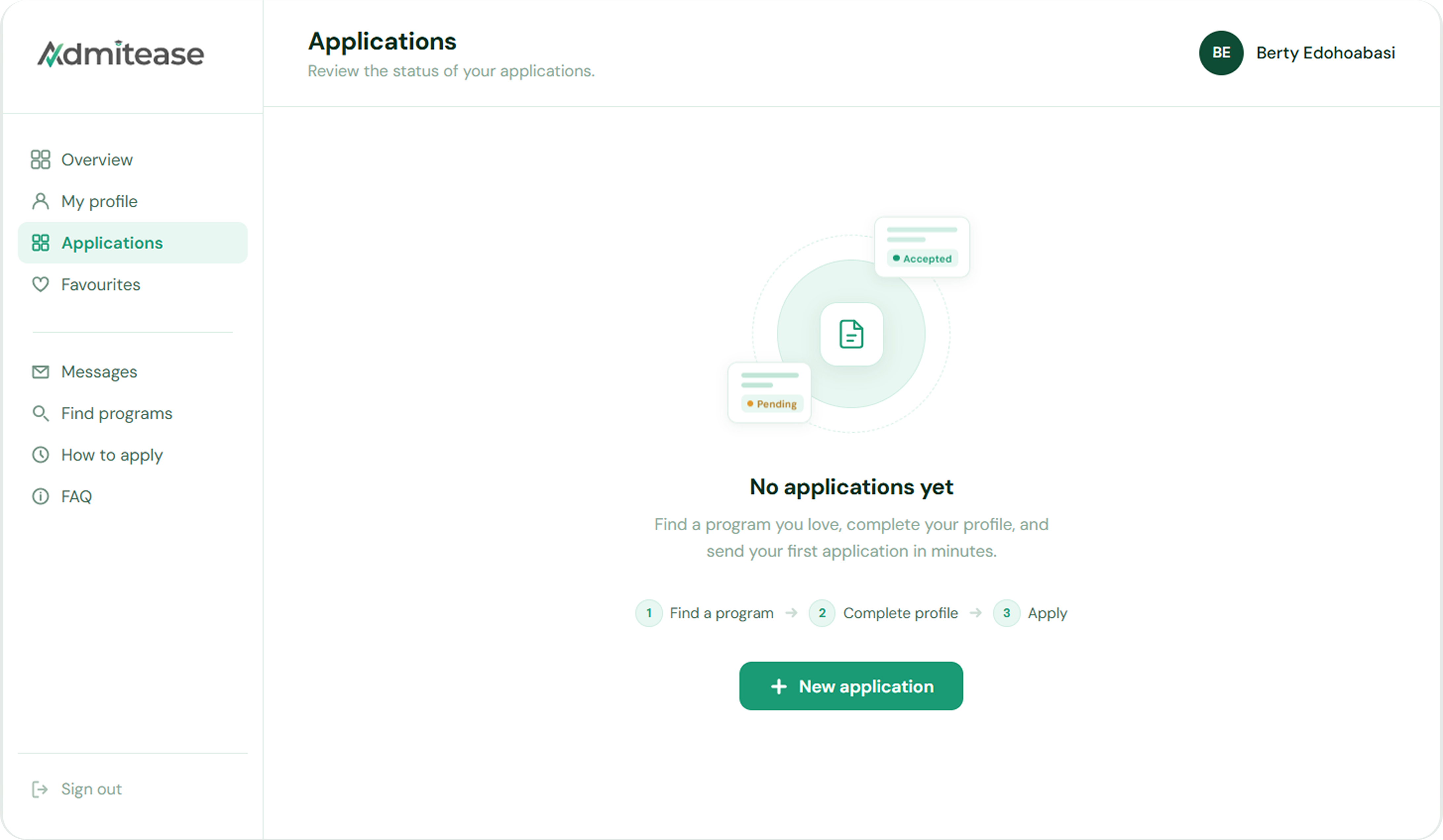 Application after, view 1